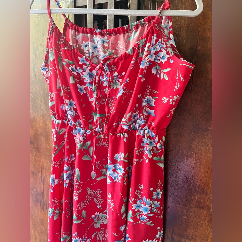 Sexy floral print cami dress